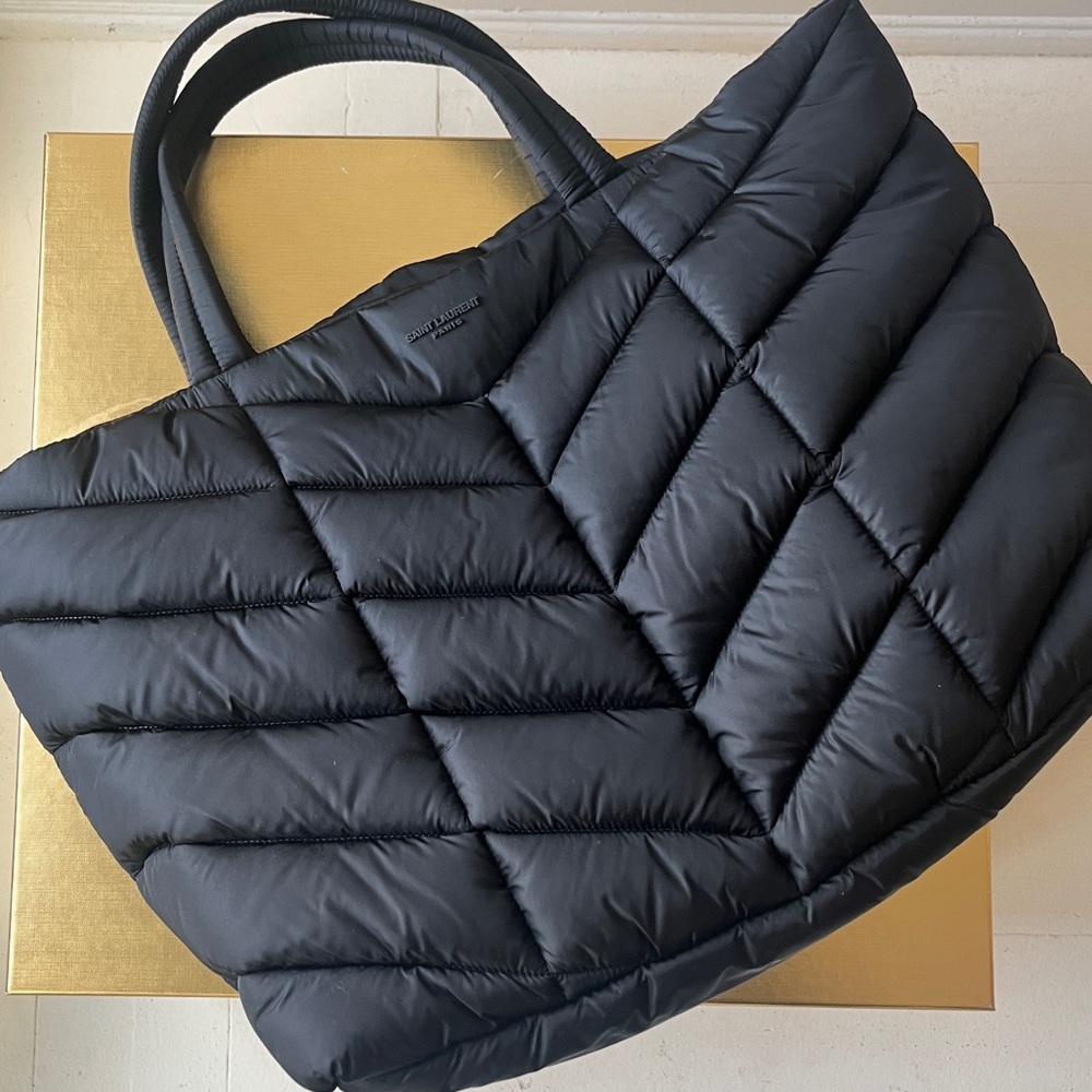 NEW in box Saint Laurent PUFFER TOTE IN ECONYL®